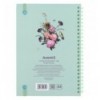 Блокнот на спирали карт. обк., А5,80 л,кл., OS, Aqua field, 8471-8-A-OS