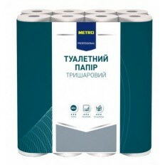 Бумага Metro Professional туалетная белая 40рул 3ш
