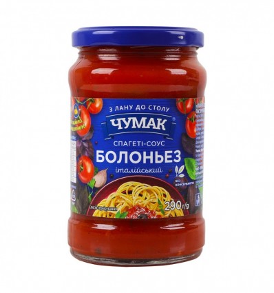 Спагетти-соус Чумак Болоньез итальянский пастеризованный 290г