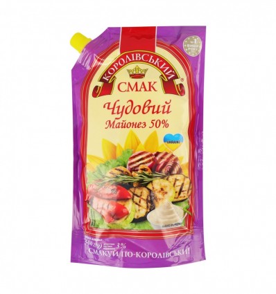 Майонез Королевский вкус Великолепный 50% 500г