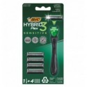 Бритва BIC Flex 3 Hibrid Sensitive з 4 змінними картриджами