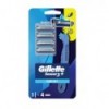 Бритва Gillette Sensor3 Plus Комфорт з 4 змінними касетами