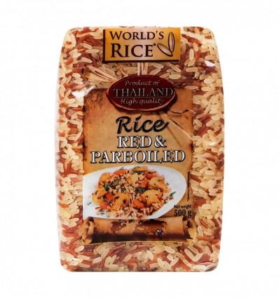 Суміш Worlds Rice рису довгозернистого Пропареного та рису Червоного 500г