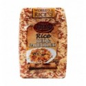 Смесь Worlds Rice риса длиннозернистого Пропаренного и Красного риса 500г