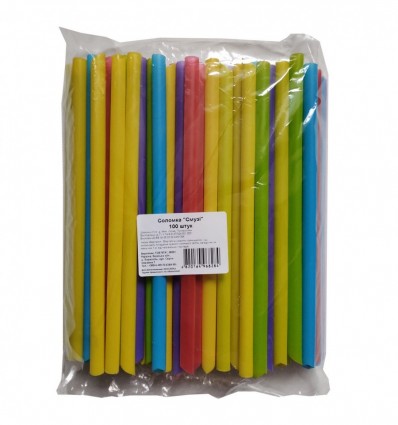 Соломка КТА Смузи 21см х 9мм 100шт/уп