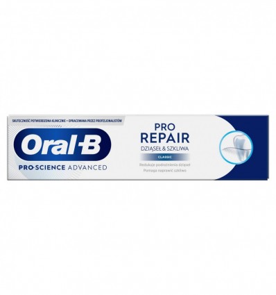 Зубная паста Oral-B Pro-Science Восстановление десен и эмали Классическая 0,075л
