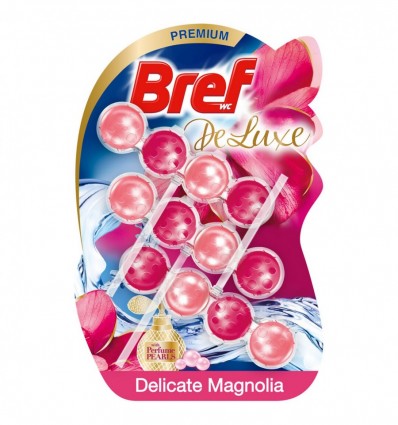 Блок туалетний Bref DeLuxe Витончена магнолія 3*50г/уп
