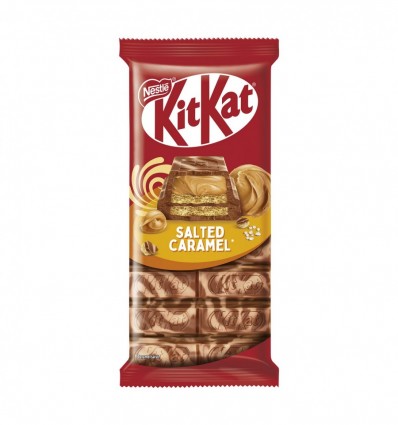 Шоколад Kitkat Salted caramel молоч с вафлей и начинкой 99г