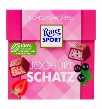 Шоколад Ritter Sport Шоколадні куби Yogurt love 176г