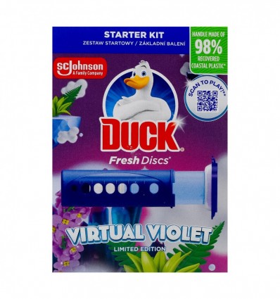 Очиститель Duck Диски чистоты Virtual Violet в дозаторе 0.036л