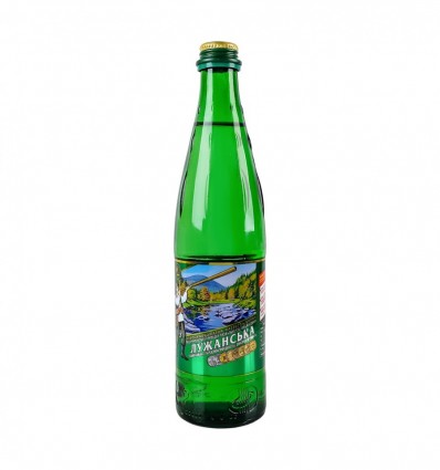 Вода мінеральна Лужанська сильногазована природна лікувально-столова 0.5л