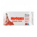 Салфетки влажные Huggies Simply clean для детей 72шт/уп