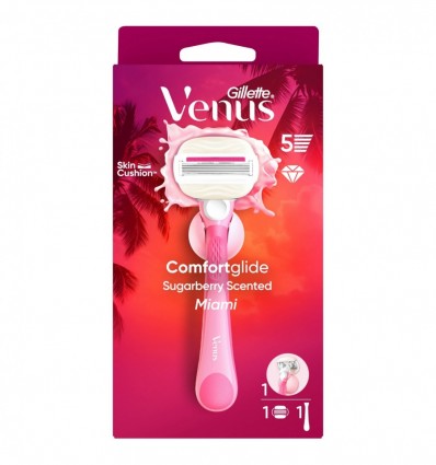Бритва Gillette Venus Sugarberry Miami Vibes с 1 сменной кассетой + держатель