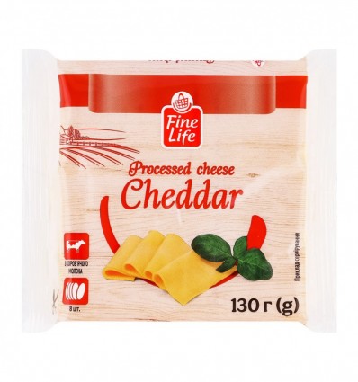 Сир Fine Life Чеддер плавлений 130 г