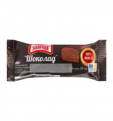 Сырок глазированный Согласие Шоколад с сахаром и напитком 23% 36г