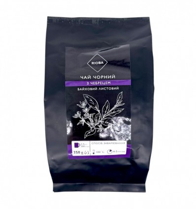 Чай Rioba черный байховый листовой с тимьяном 250г