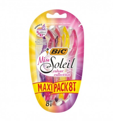 Бритва BIC Miss Soleil Colour без сменных картриджей collection 8 шт