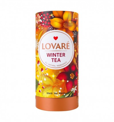 Чай Lovare Winter tea черный лис байх с фрук, бут цветов 80г