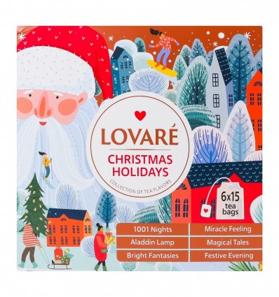 Коллекция чаев Lovare Christmas holidays 6 х 15шт
