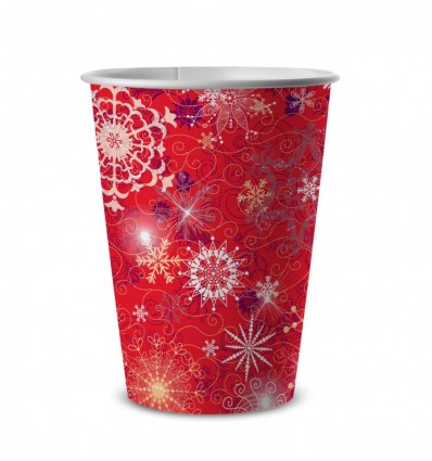 Стакани Rioba двошарові з новорічним дизайном 20шт 0.34л