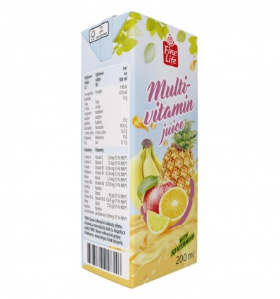 Сок Fine Life мультивитамин 0.2л