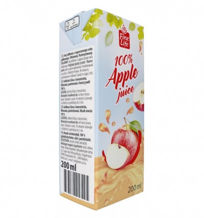 Сок Fine Life яблоко 0.2л