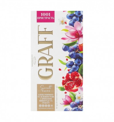 Бленд чая Graff 1001 страсть черного и зеленого 20 x 1.5г