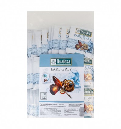 Чай Qualitea черный байховый мелк с аром бергамота 100 х 2г