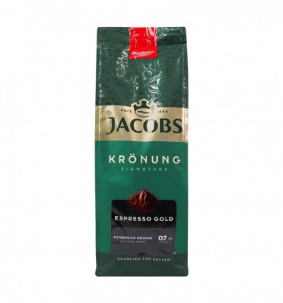 Кава Jacobs Kronung Espresso Gold натуральна мелена 400г