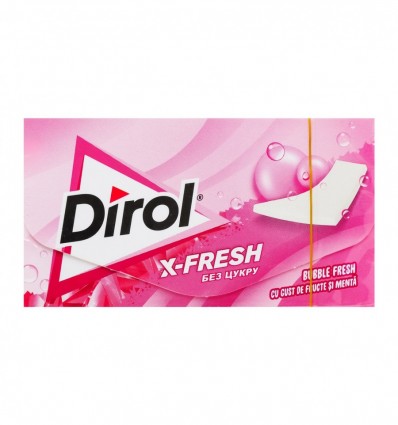 Резинка жевательная Dirol Bubble fresh со вкусом фрук 13.5г