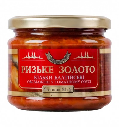 Несколько Рижское золото балтийское в томатном соусе 280г