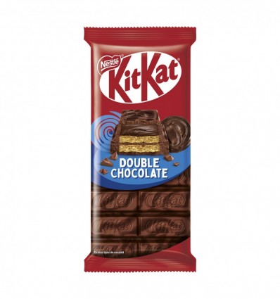 Шоколад Kit Kat Double chocolate молочный и черный 99г