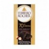 Шоколад Ferrero Rocher чорний з горіховою начинкою 70% 90г