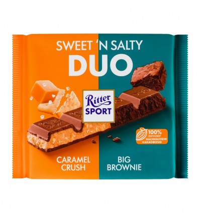 Шоколад Ritter Sport Duo Sweet`n salty молочний 218г