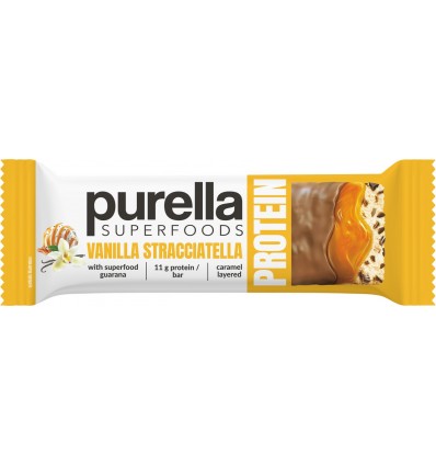 Батончик Purella Superfoods Vanilla Stracciatella протеиновый 45г