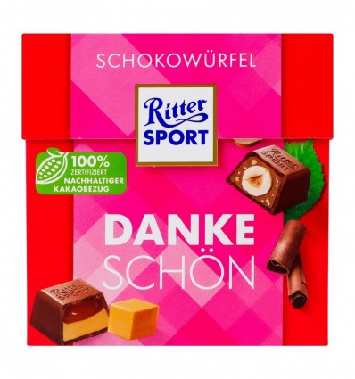 Шоколад Ritter Sport Шоколадные кубы Thank you молочный 176г