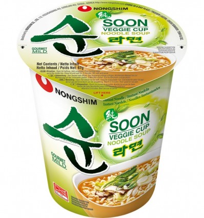 Локшина Nongshim Soon Veggie Cup Noodle Soup 67г