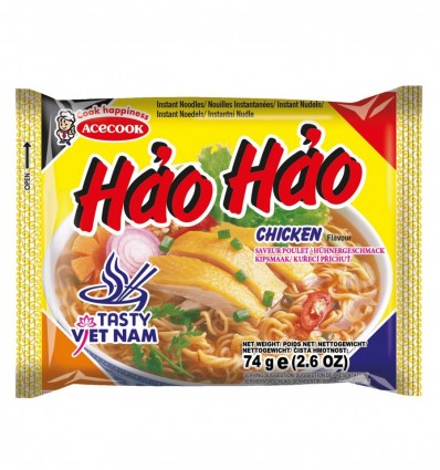 Лапша Eycook Hao Hao со вкусом курицы быстрого приготовления 74г