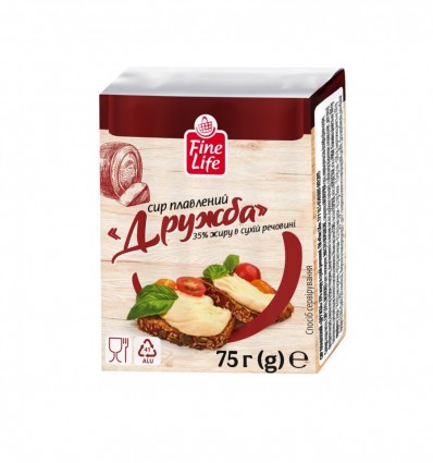 Сир Fine Life Дружба плавлений 35% 75г