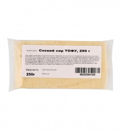 Сыр ООО Шинкарь-Агро Тофу соевый 250г