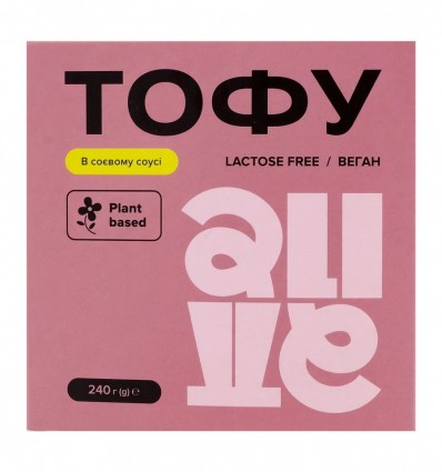 Тофу Alive в соєвому соусі 240г