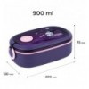 Ланчбокс Kite Kuromi HK25-1180, 900 мл, фиолетовый
