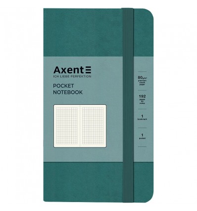 Книга записная Partner 8301-63-A, 95х140, 96л, клеточка, лазурная