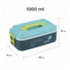 Ланчбокс Kite K25-1183-2, 1000 мл, синий