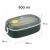 Ланчбокс Kite K25-1180-3, 900 мл, зелений