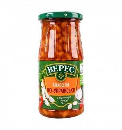 Квасоля Верес в томатному соусі по-українськи 465г