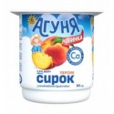 Сирок Агуня Персик для дітей від 6-ти місяців 3.9% 90г