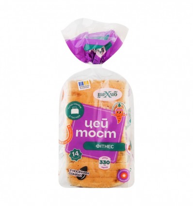 Хліб Цар хліб Цей тост Фітнес нарізаний 330г
