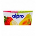 Продукт соевый Alpro Клубника-банан Персик-груша 4 x 125г