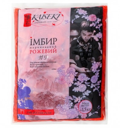 Імбир Kaiseki маринований рожевий 1,5кг